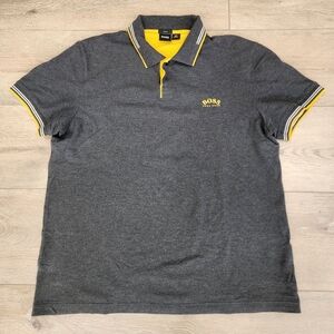 Hugo Boss Slim-fit Polo Shirt in stretch piqué with curved logo Size XL